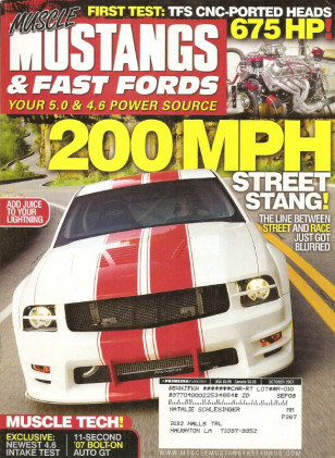 MUSCLE MUSTANGS & FAST FORDS 2007 OCT - LOGAN 2V INTAKE, MONSTER MODULAR